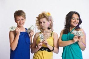 10584438-girls-with-money-in-their-hands